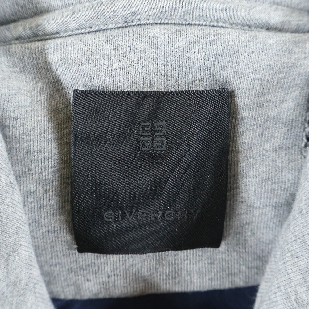 GIVENCHY(ジバンシィ) デストロイ加工 レイヤード スウェット プルオーバーパーカー グレー BMJ0JE3YK1