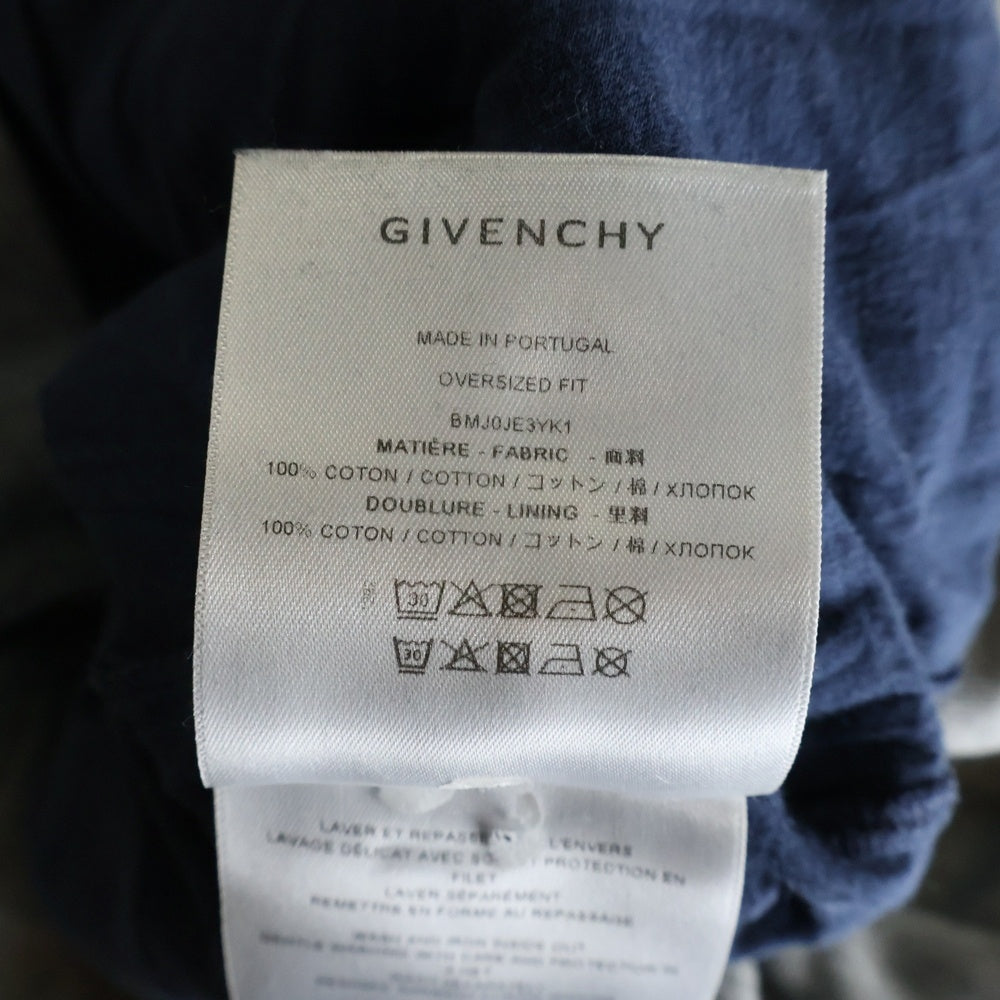 GIVENCHY(ジバンシィ) デストロイ加工 レイヤード スウェット プルオーバーパーカー グレー BMJ0JE3YK1
