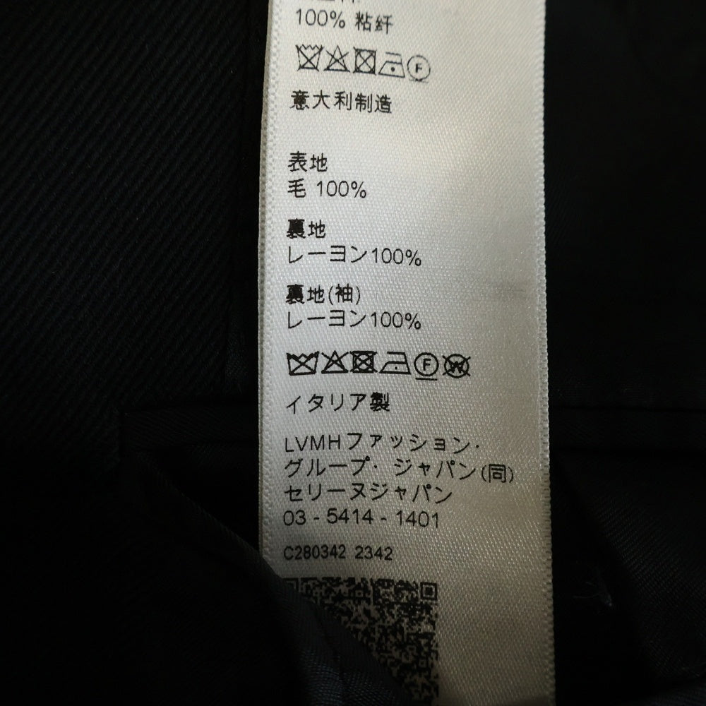 CELINE(セリーヌ) 24AW ダイアゴナルウール クラシック シングル 2B テーラード ジャケットブラック 2V481092D.38NO