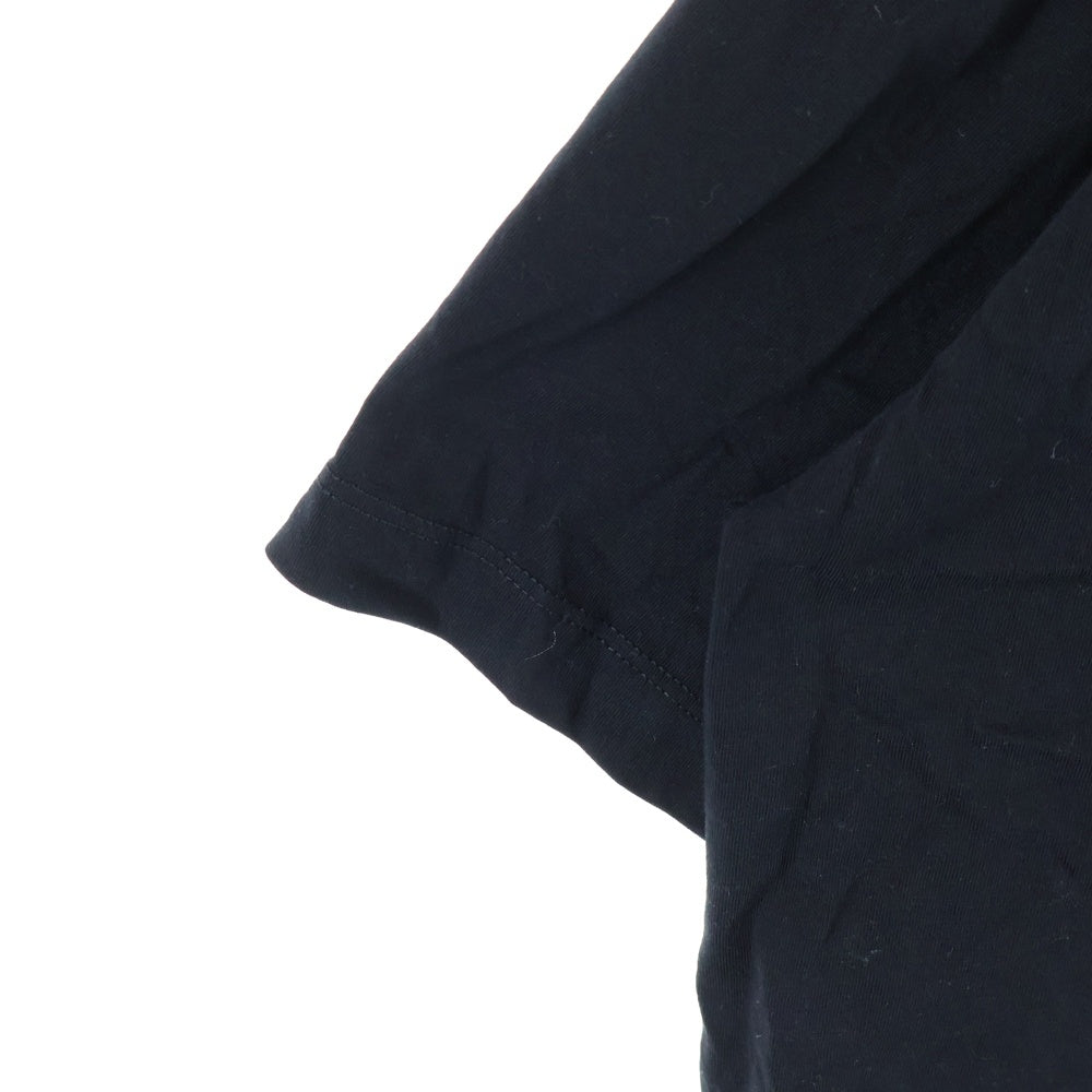 MM6 Maison Margiela(エムエムシックスメゾンマルジェラ) 24SS ナンバリングロゴプリント オーバーサイズ 半袖Tシャツカットソーブラック SH0GC0048 S24312