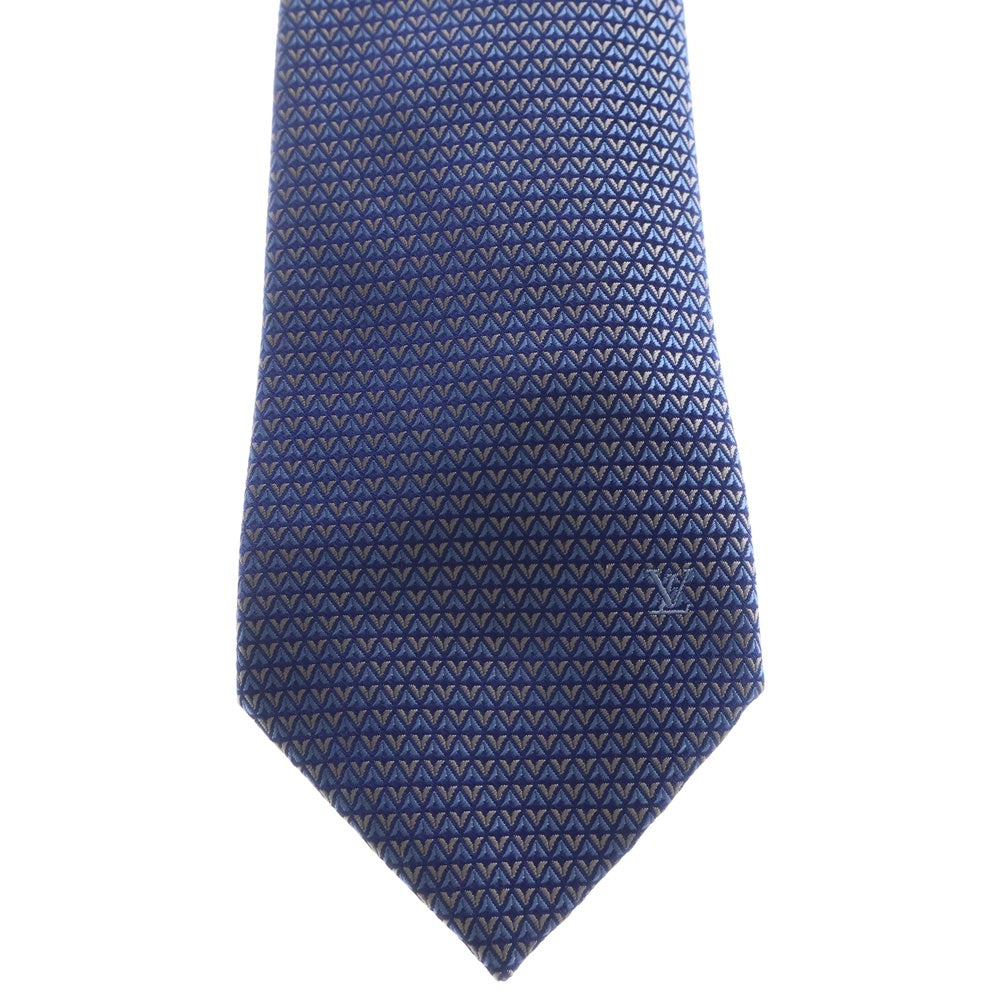LOUIS VUITTON(ルイヴィトン) クラヴァット ダイヤモンド シルクネクタイ ライトブルー M71200 MR0224