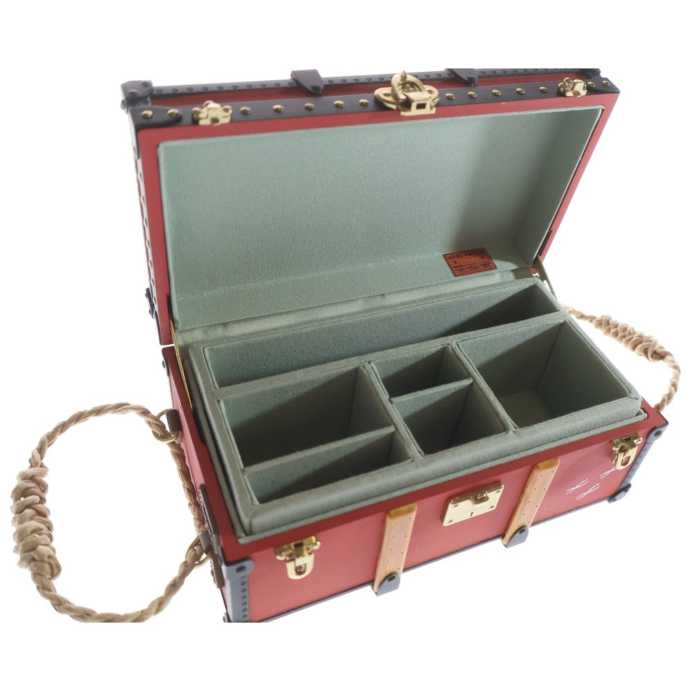 LOUIS VUITTON(ルイヴィトン) トランク型ジュエリーケース 小物入れ レッド
