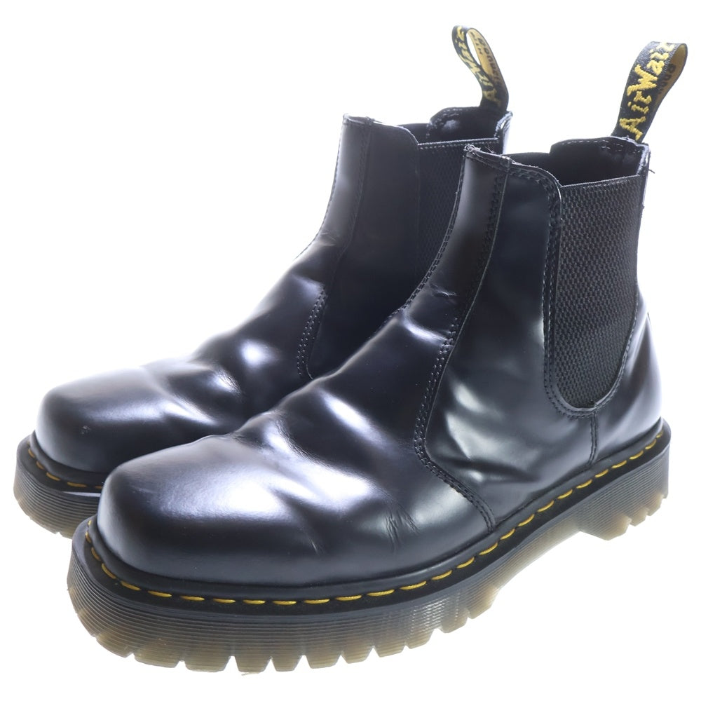 Dr.Martens(ドクターマーチン) サイドゴア スクエアトゥ レザー ブーツ ブラック GV06X