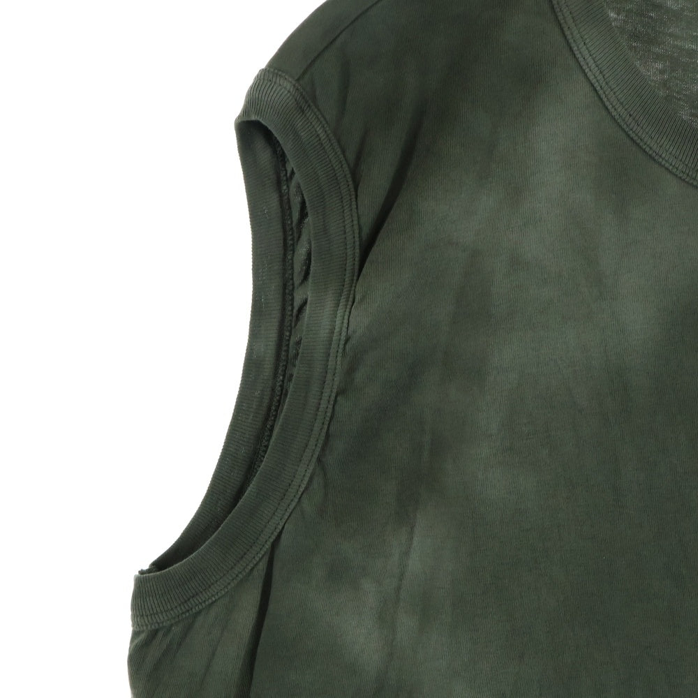 DIESEL(ディーゼル) T-BISCO-OD-OUT ロゴプリント ノースリーブ クルーネック カットソー ブラック A18667