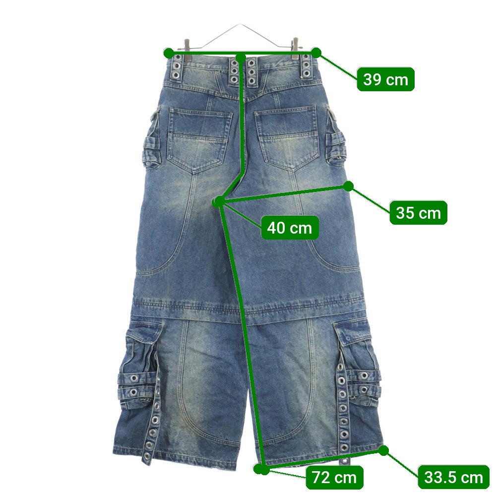 BREATH(ブレス) 24AW SUICIDE DENIM PANTS ワイド デニム カードパンツ インディゴ BR24AW-P1002