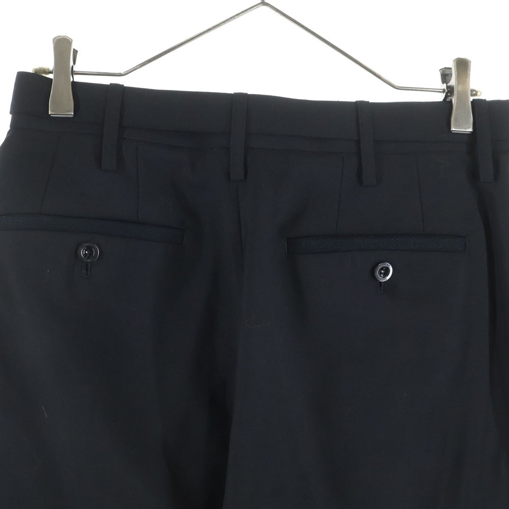 Sacai(サカイ) 23SS Suiting Pants スーチング ポリエステル ウール ベルテッド パンツ ブラック 23-02953M