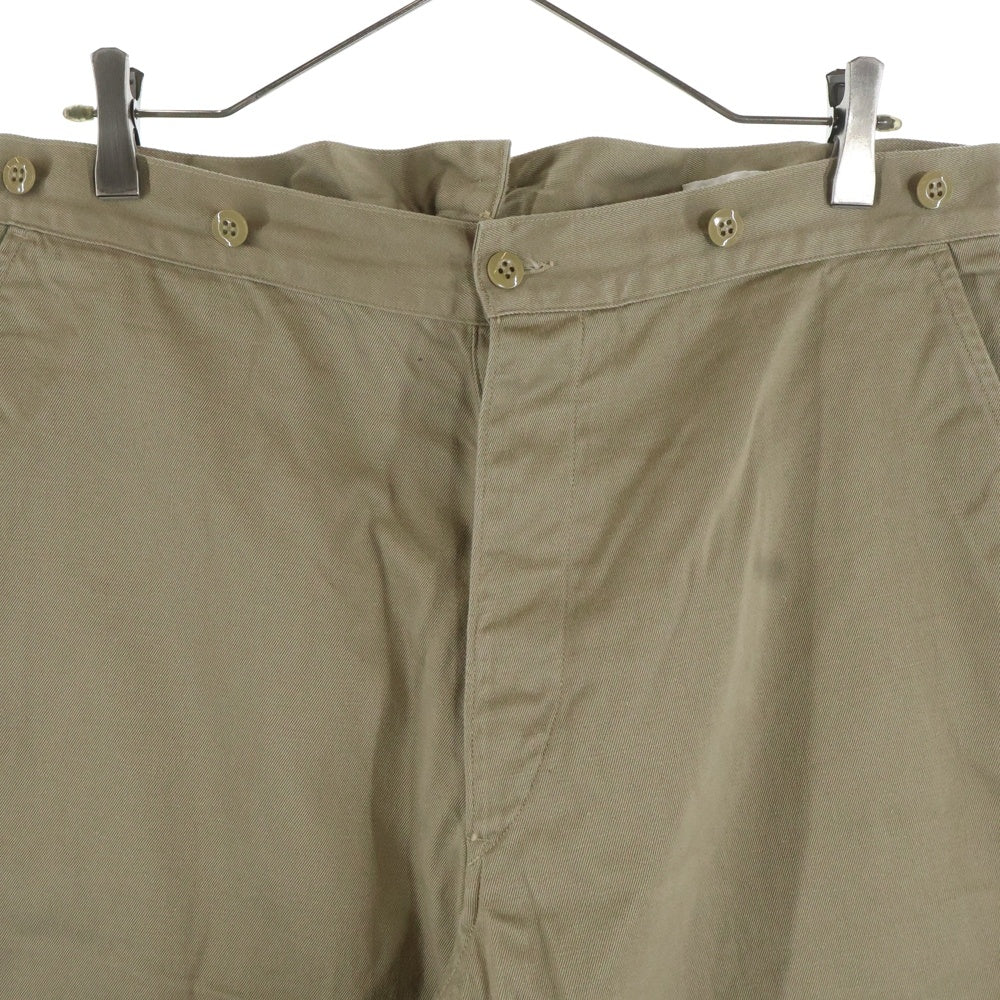 COMOLI(コモリ) 22SS コットン シンチバック チノオーバーパンツ ワークパンツ ベージュ V01-03006