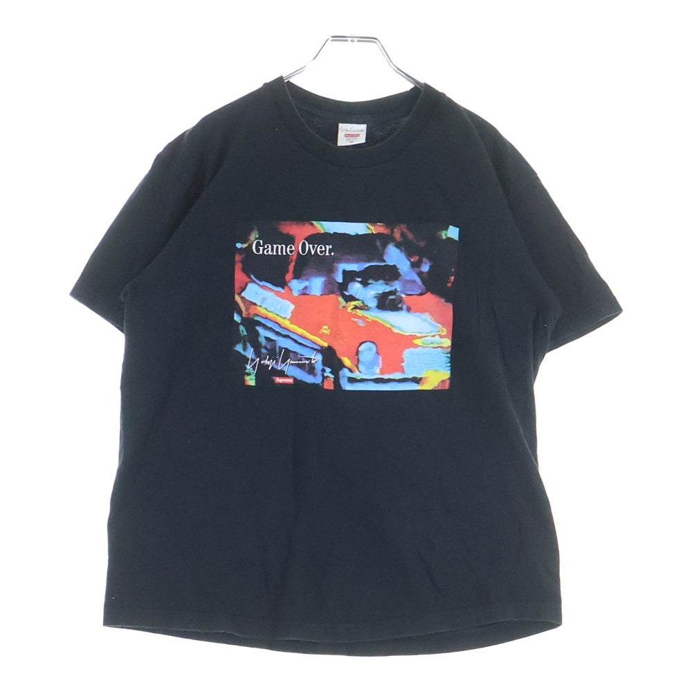 SUPREME(シュプリーム) 20AW ×Yohji Yamamoto Game Over Tee ヨージヤマモト ゲームオーバー フロントプリント クルーネック半袖Tシャツ カットソー ブラック