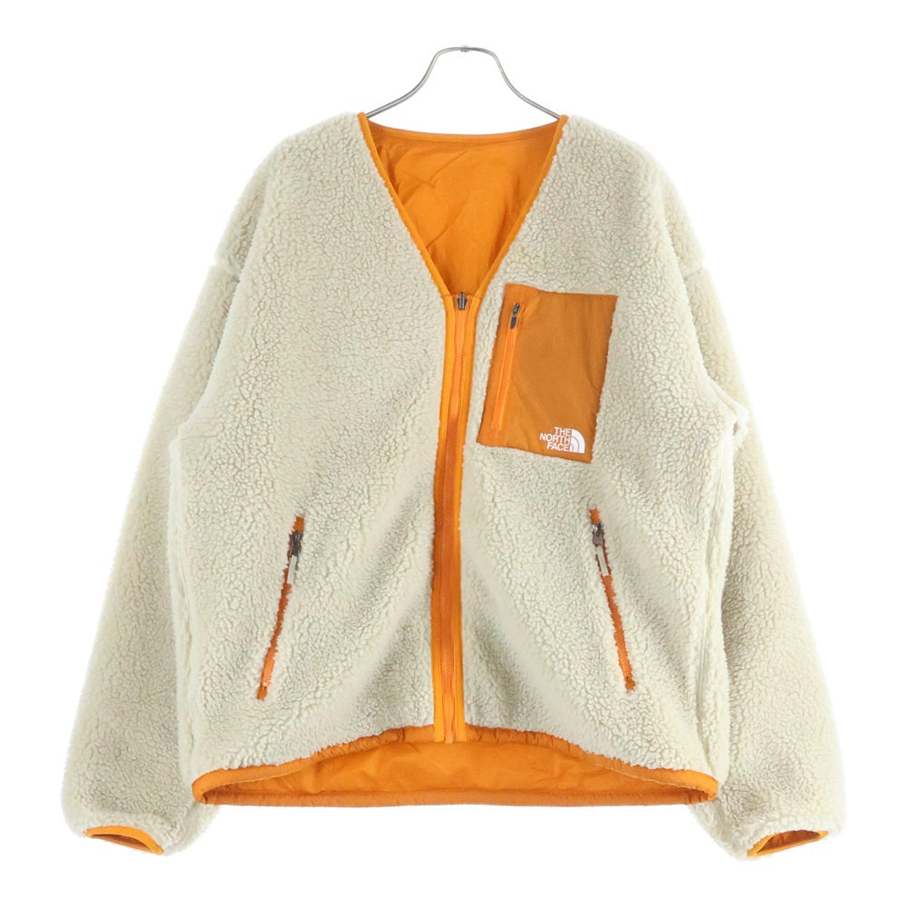 THE NORTH FACE(ザノースフェイス) REVERRSIBLE EXTREME PILE CARDIGAN リバーシブル エクストリーム パイル ジップアップ カーディガン オレンジ/ベージュ NP72334
