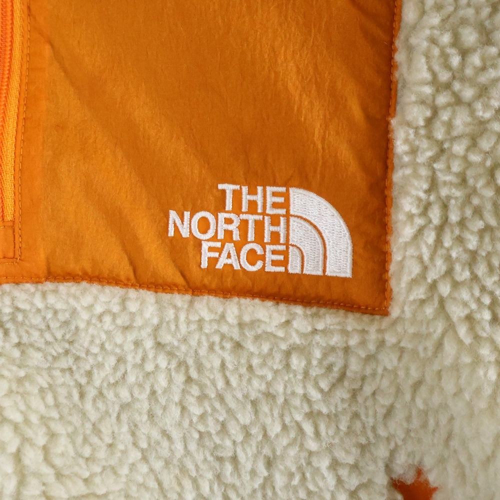 THE NORTH FACE(ザノースフェイス) REVERRSIBLE EXTREME PILE CARDIGAN リバーシブル エクストリーム パイル ジップアップ カーディガン オレンジ/ベージュ NP72334