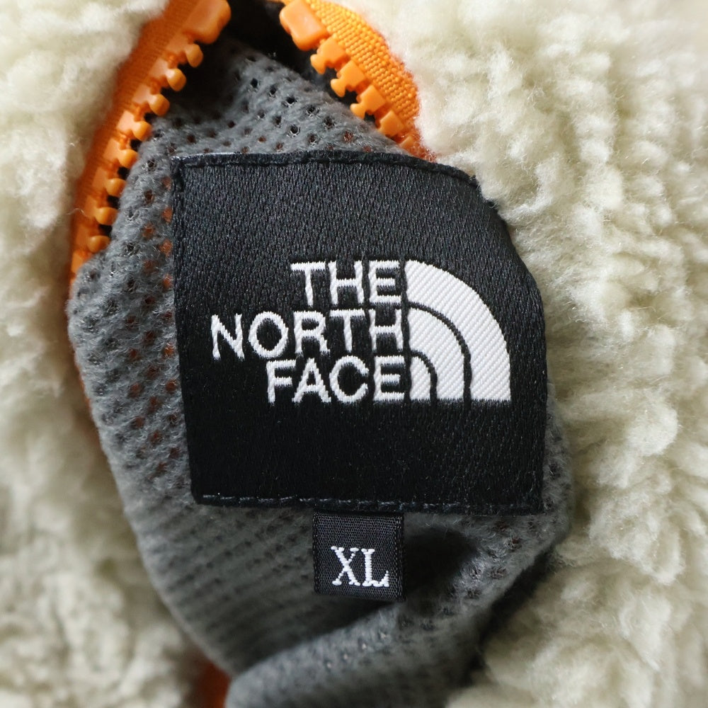 THE NORTH FACE(ザノースフェイス) REVERRSIBLE EXTREME PILE CARDIGAN リバーシブル エクストリーム パイル ジップアップ カーディガン オレンジ/ベージュ NP72334