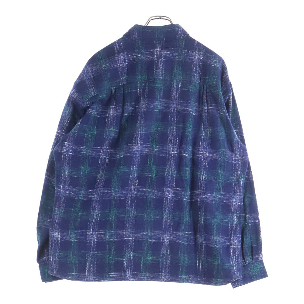 RATS(ラッツ) 23AW AMUNDSEN CHECK SHIRT アムンゼン 長袖チェックシャツ ネイビー/グリーン 23RS-0808