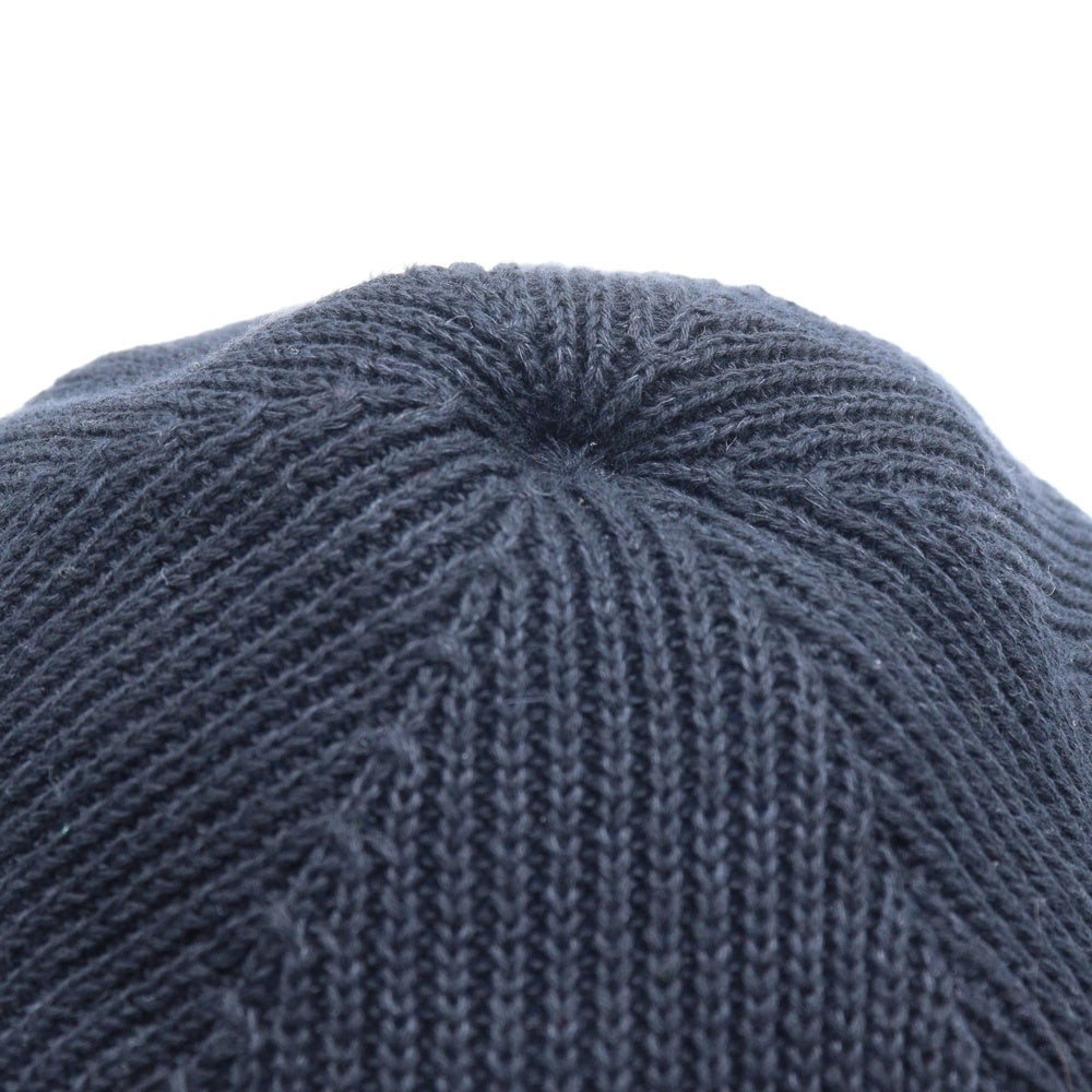 THE H.W.DOG&CO(ドッグアンドコー) COTTON CLUB BIG BERET リブ編み ニットベレー帽 帽子 ブラック D-00924