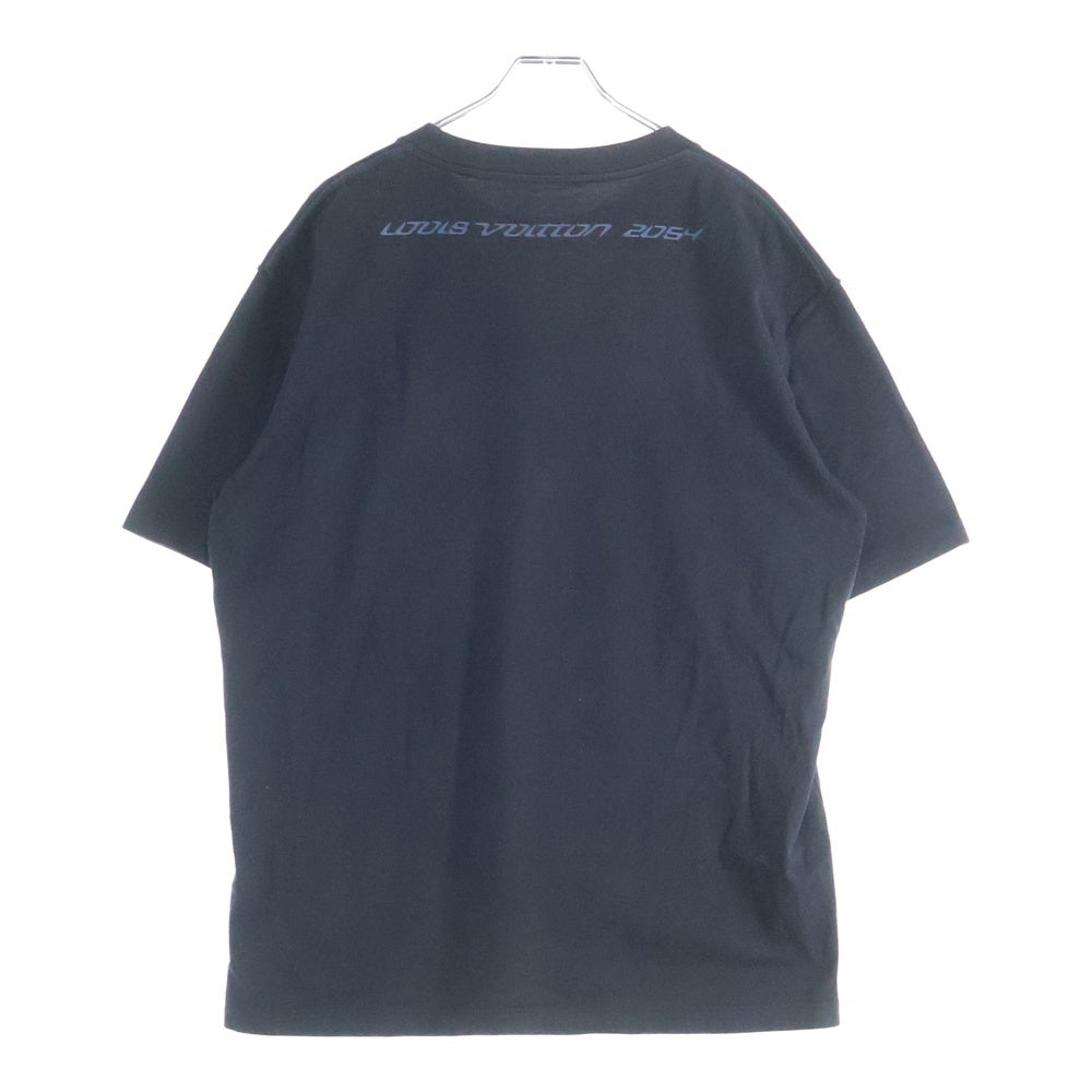 LOUIS VUITTON(ルイヴィトン) 22SS テルモヒートリアクティブ ロゴ プリント 半袖 カットソー Tシャツ ブラック RM221M NPG HMY13W