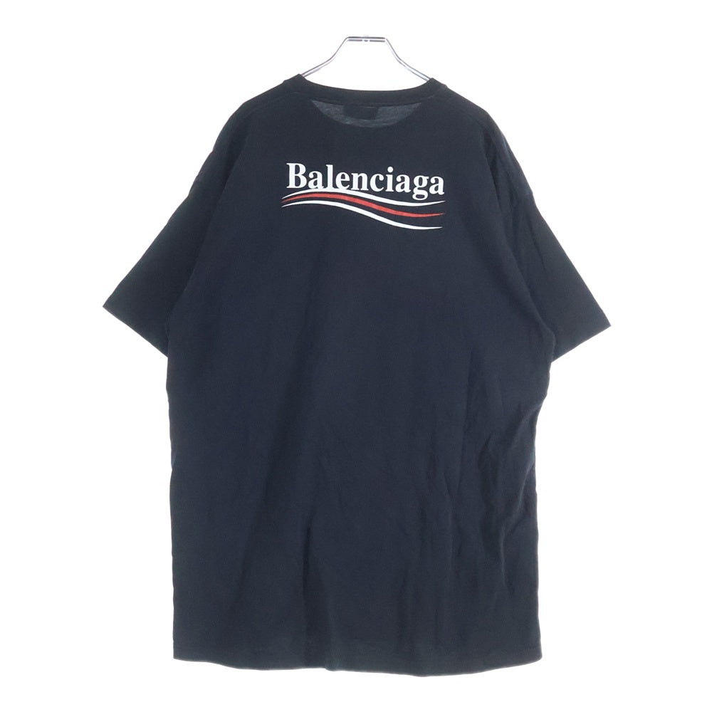 BALENCIAGA(バレンシアガ) 17AW Campaign Logo T-Shirt キャンペーンロゴ 半袖Tシャツ カットソー ブラック 508203 TWK28