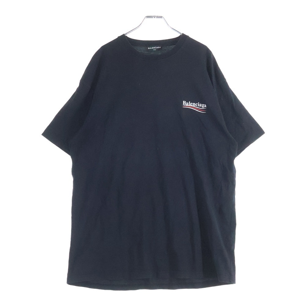 BALENCIAGA(バレンシアガ) 17AW Campaign Logo T-Shirt キャンペーンロゴ 半袖Tシャツ カットソー ブラック 508203 TWK28