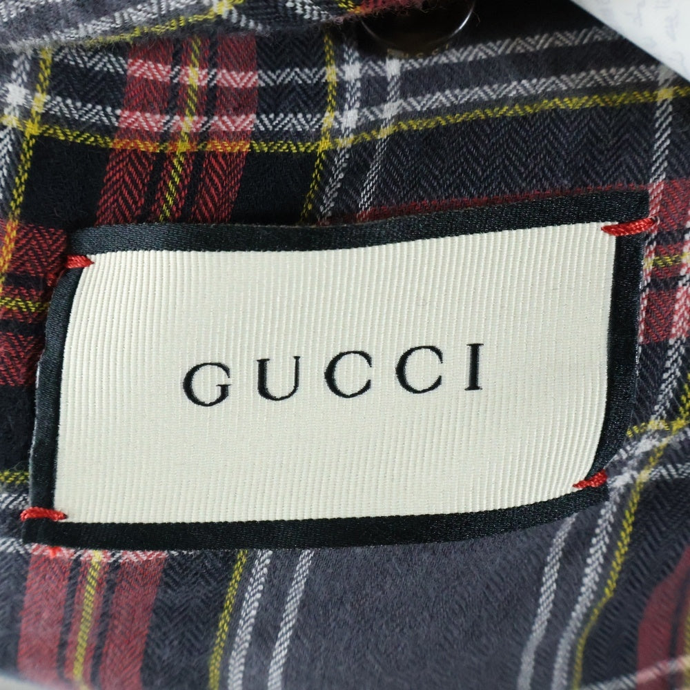 GUCCI(グッチ) GGアップリケ バックロゴ デニムジャケット インディゴ 475024 XDAAT