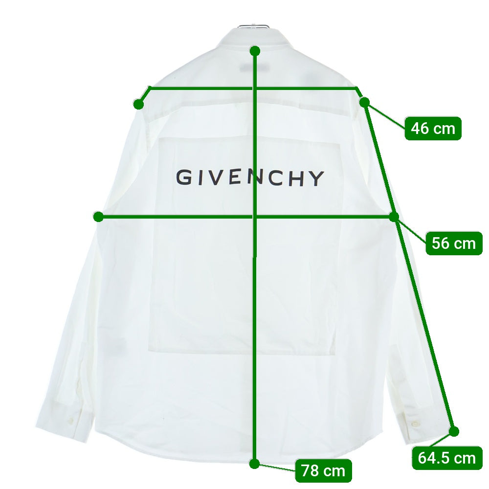 GIVENCHY(ジバンシィ) バッグロゴプリント 長袖シャツ ホワイト BM60H012AG