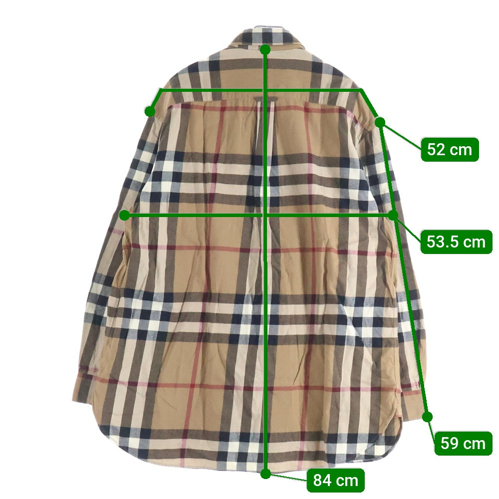 BURBERRY(バーバリー) 20AW ノバチェック 長袖シャツ ブラウン 4565531