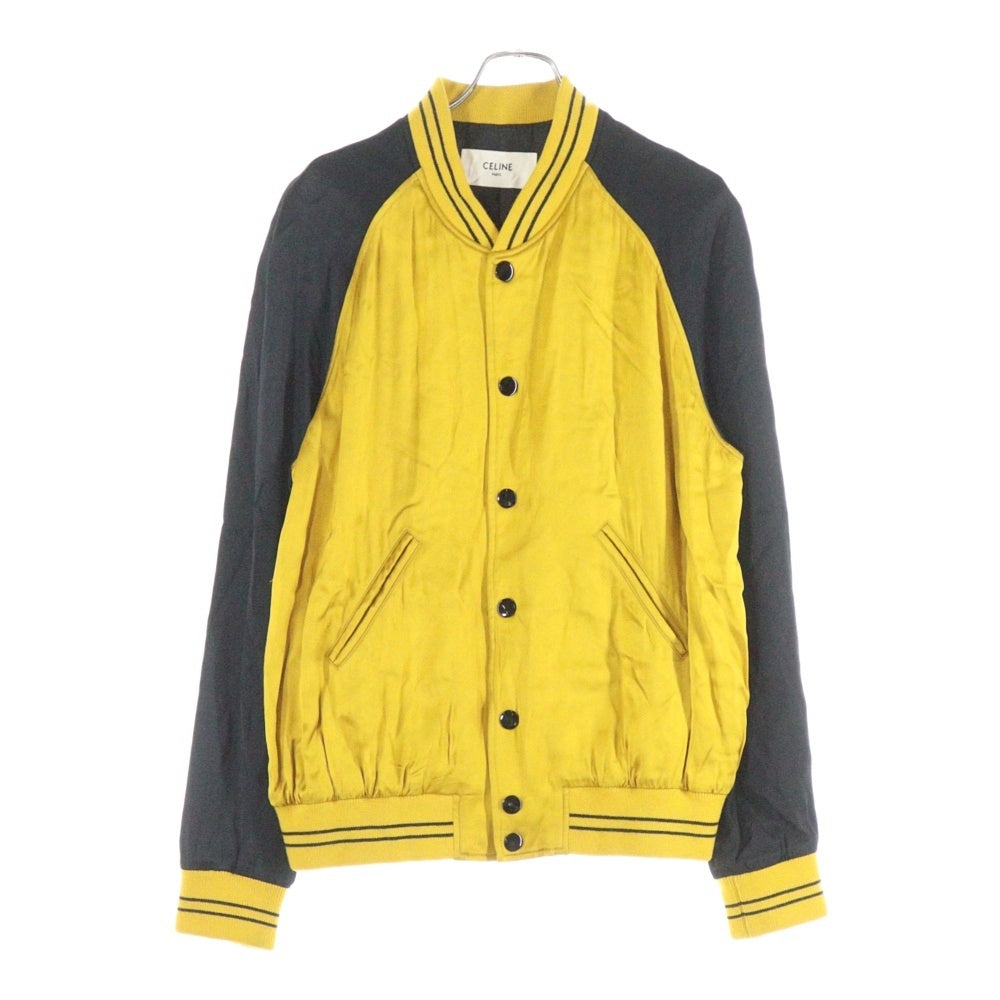 CELINE(セリーヌ) THE DANCING KID TEDDY JACKET スタッズ テディジャケット ブラック/イエロー 2V87851C