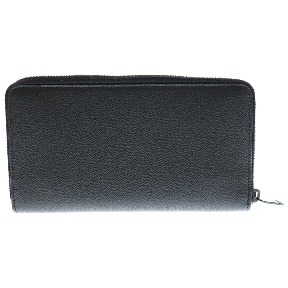 SAINT LAURENT PARIS(サンローランパリ) YSL ラウンドジップ レザー ロングウォレット ブラック 529899 レディース