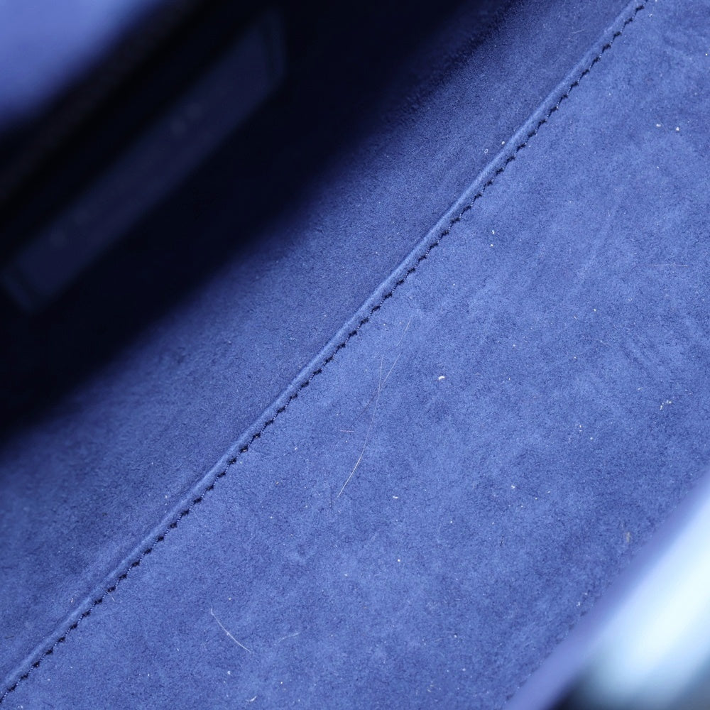 Christian Dior(クリスチャンディオール) レディディオール ミディアム マクロカナージュ レザー ショルダーハンドバッグ ブルー レディース