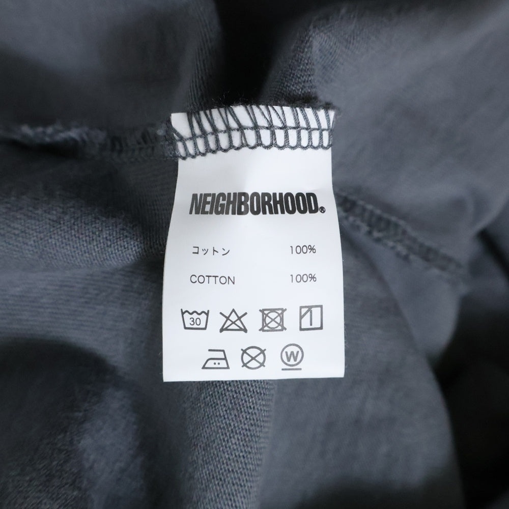 NEIGHBORHOOD(ネイバーフッド) ペイントロゴ 半袖Tシャツ グレー