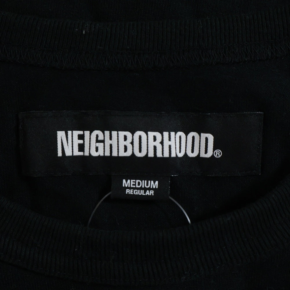 NEIGHBORHOOD(ネイバーフッド) 22AW CLASSIC LOGO SS クラシックロゴ 半袖Tシャツ ブラック 222TPNH-CSM07