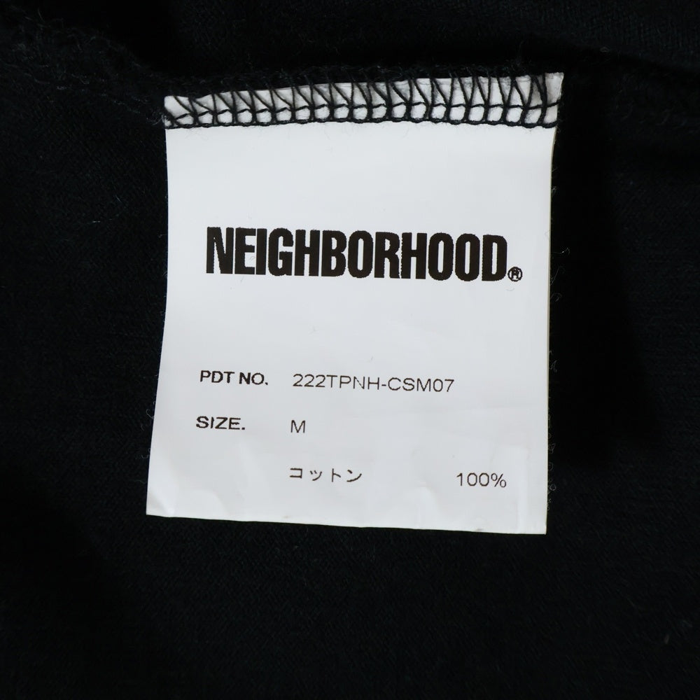 NEIGHBORHOOD(ネイバーフッド) 22AW CLASSIC LOGO SS クラシックロゴ 半袖Tシャツ ブラック 222TPNH-CSM07