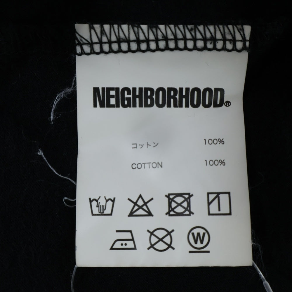 NEIGHBORHOOD(ネイバーフッド) Shop Label L/S Tee ラベルプリント 長袖Tシャツ ロンT ブラック
