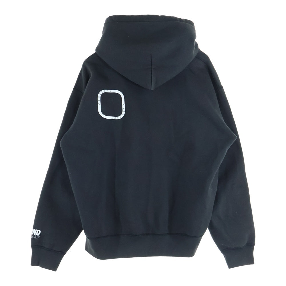 WIND AND SEA(ウィンダンシー) ×CASETiFY Logo Pullover Parka ケースティファイ ロゴ スウェット プルオーバーパーカー ブラック WDS-CSTF-04