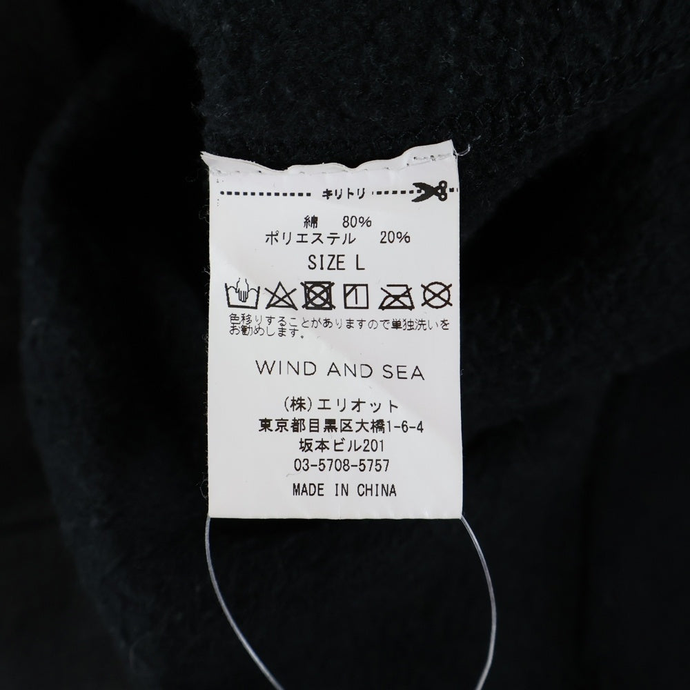 WIND AND SEA(ウィンダンシー) ×CASETiFY Logo Pullover Parka ケースティファイ ロゴ スウェット プルオーバーパーカー ブラック WDS-CSTF-04