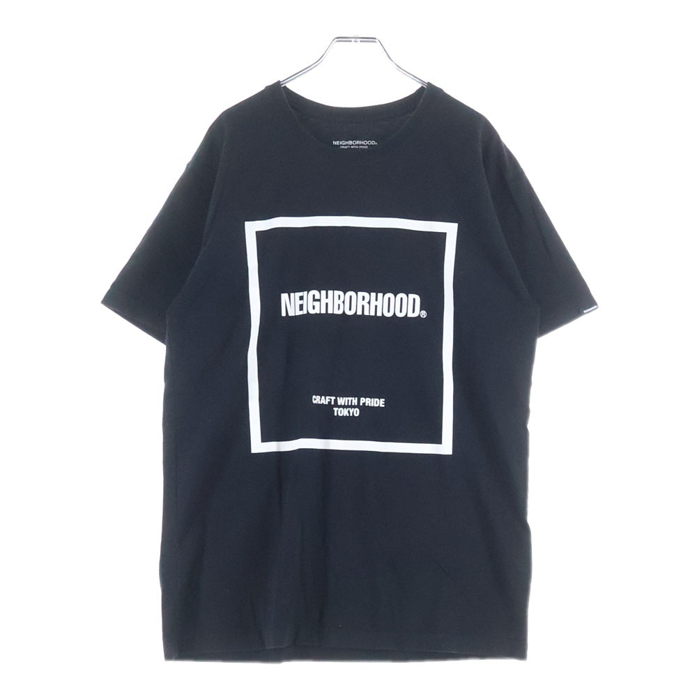NEIGHBORHOOD(ネイバーフッド) フロントロゴプリント 半袖Tシャツ ブラック