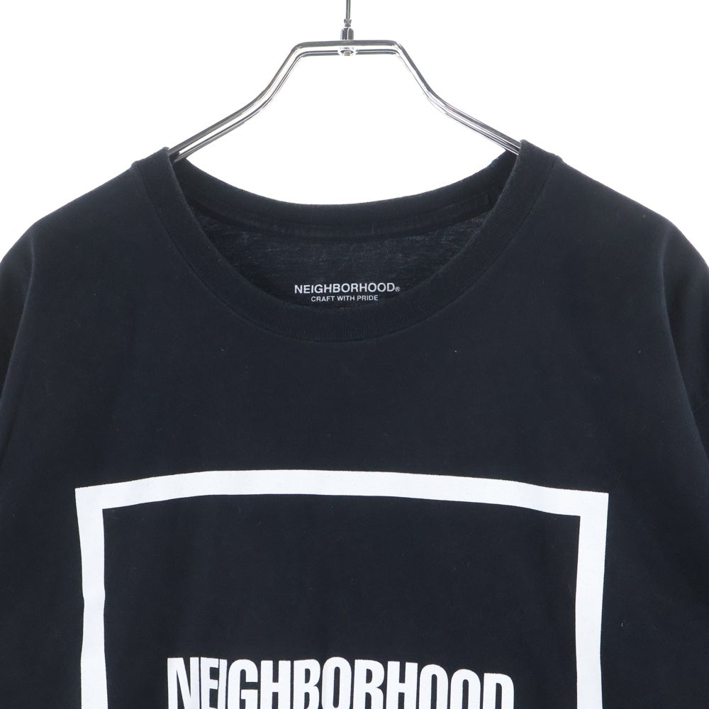 NEIGHBORHOOD(ネイバーフッド) フロントロゴプリント 半袖Tシャツ ブラック