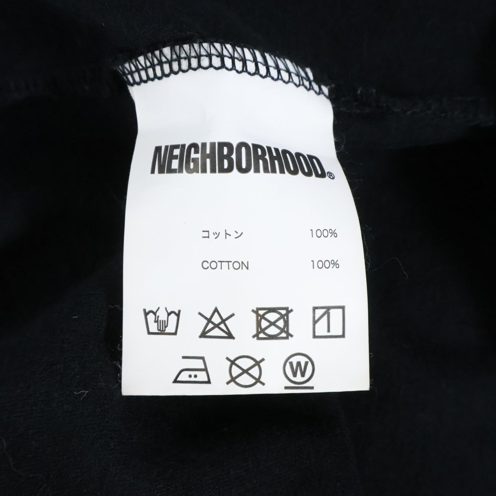 NEIGHBORHOOD(ネイバーフッド) フロントロゴプリント 半袖Tシャツ ブラック