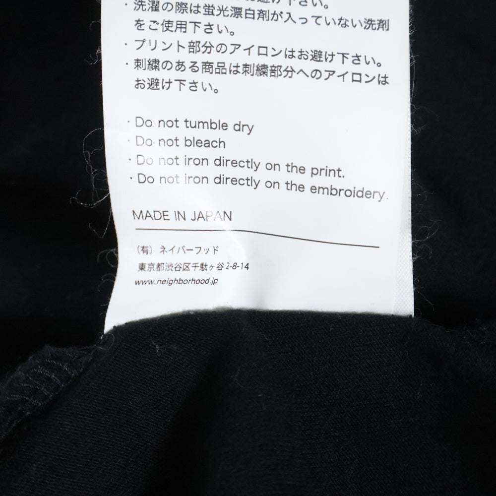 NEIGHBORHOOD(ネイバーフッド) フロントロゴプリント 半袖Tシャツ ブラック