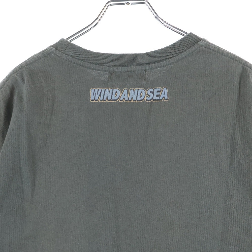 WIND AND SEA(ウィンダンシー) ×Disney Donald Boat SS Tee ディズニー ドナルドボート 半袖Tシャツ チャコールグレー WDS-C-DSNY-25-Q2-04