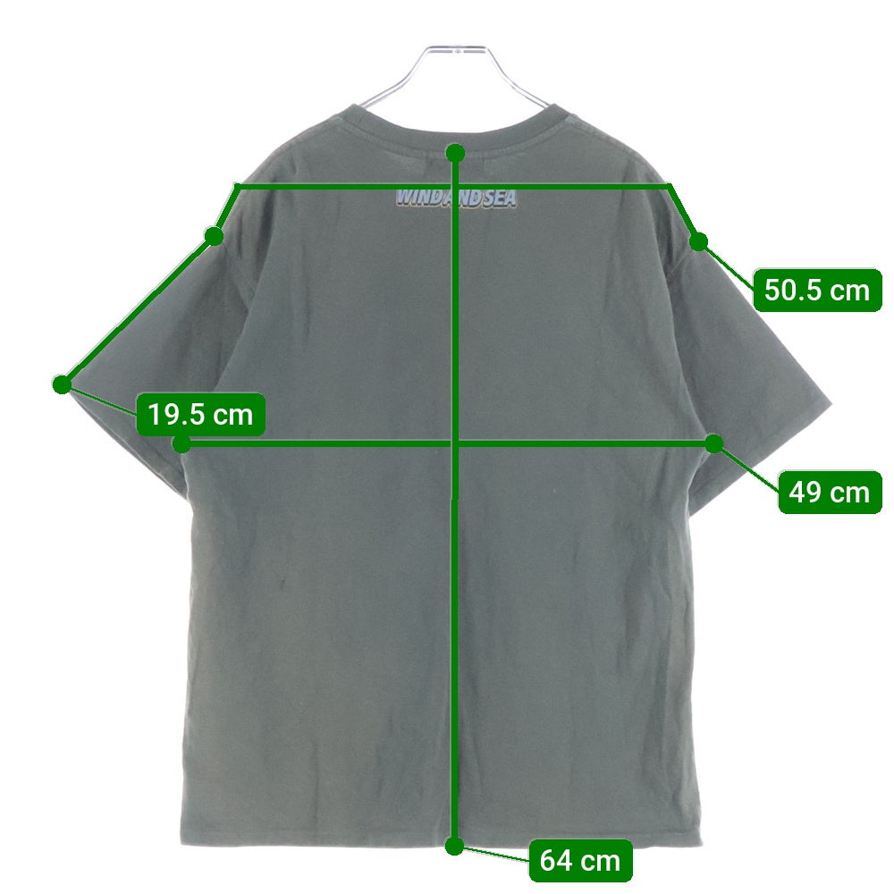 WIND AND SEA(ウィンダンシー) ×Disney Donald Boat SS Tee ディズニー ドナルドボート 半袖Tシャツ チャコールグレー WDS-C-DSNY-25-Q2-04