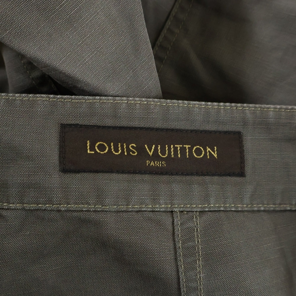 LOUIS VUITTON(ルイヴィトン) 10SS パンチング レザーパッチ ジップフライ ショーツ ハーフパンツ カーキ RM101M MQPA31BCQ
