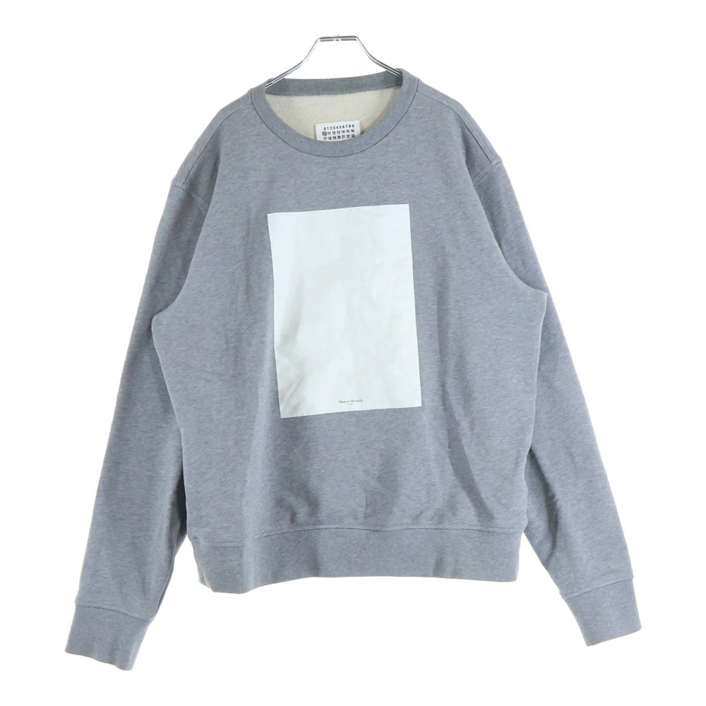 Maison Margiela 10(メゾンマルジェラ10) 19AW クルーネック スウェットトレーナー グレー S50GU0098