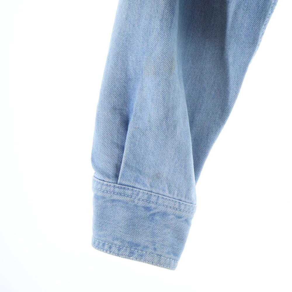 COACH(コーチ) Logo Embroidery Denim L/S Shirt ロゴ刺繍 長袖シャツ インディゴ