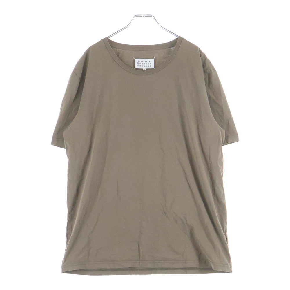 NO BRAND(ノーブランド) Maison Margiela 10（メゾンマルジェラ10）17AW カレンダータグ 半袖Tシャツ ブラウン S50GC0476