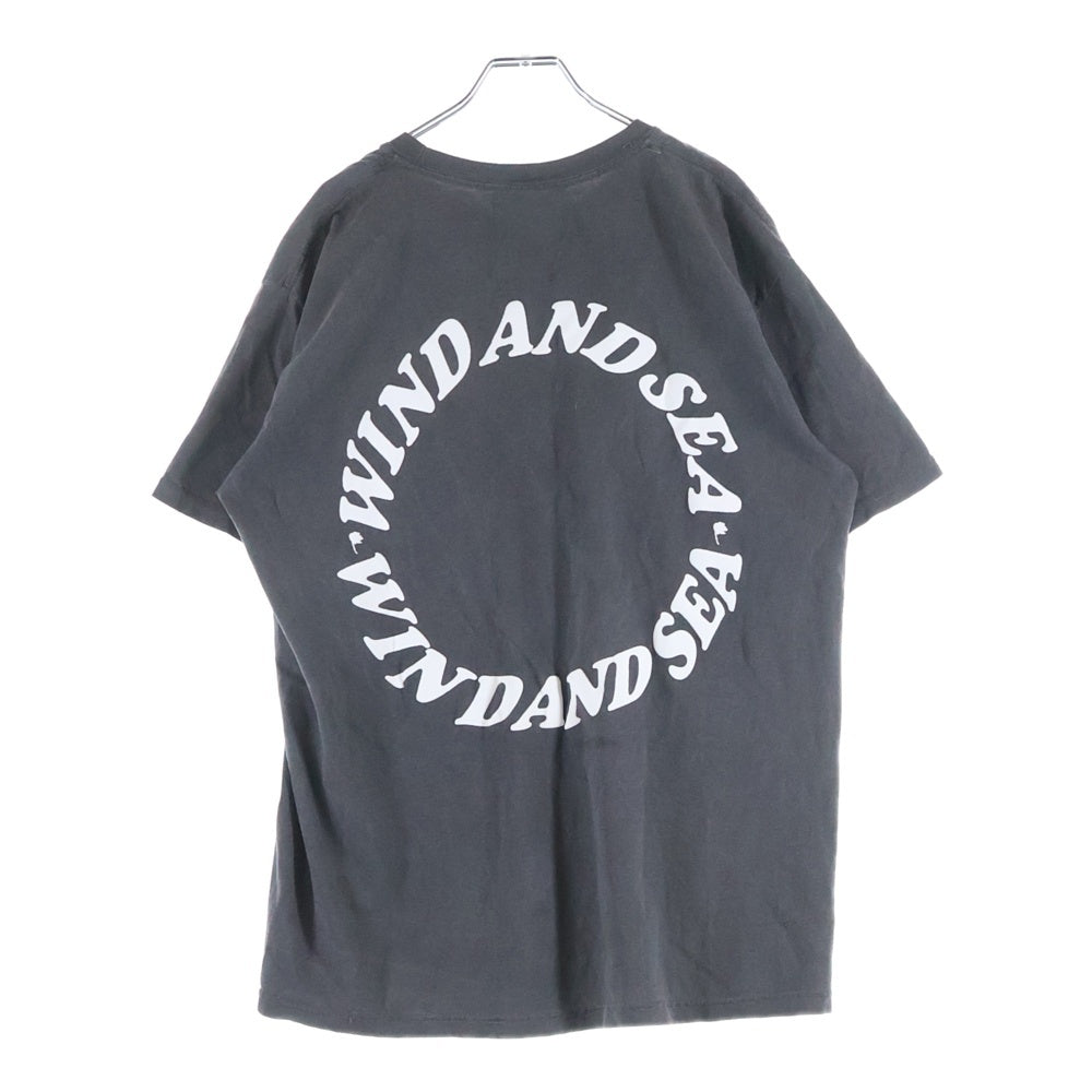 WIND AND SEA(ウィンダンシー) ×Disney DonaldDac Pocket Tee ディズニー ドナルドダック ポケット半袖Tシャツ チャコールグレー WDS-C-DSN-23-Q4-03