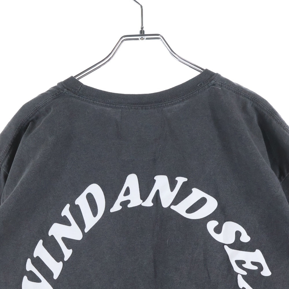 WIND AND SEA(ウィンダンシー) ×Disney DonaldDac Pocket Tee ディズニー ドナルドダック ポケット半袖Tシャツ チャコールグレー WDS-C-DSN-23-Q4-03