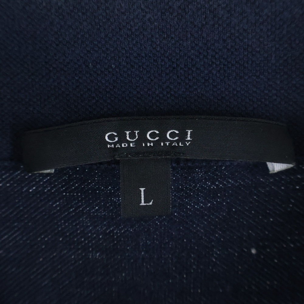 GUCCI(グッチ) インターロッキングG 半袖ポロシャツ ネイビー 313989 X3889