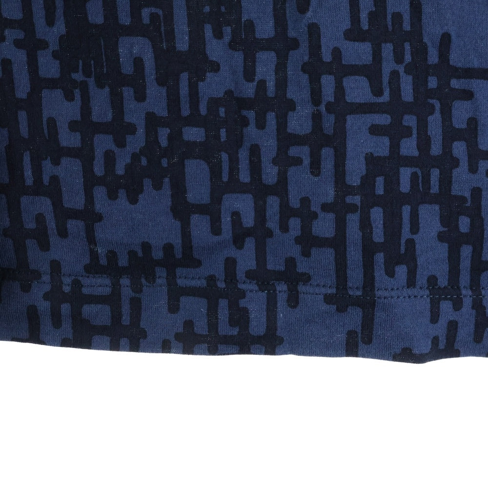 HERMES(エルメス) H総柄 半袖Tシャツ ネイビー