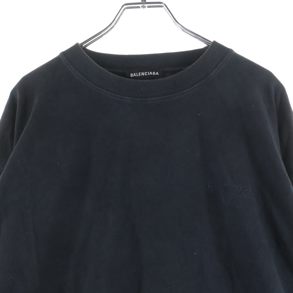 BALENCIAGA(バレンシアガ) Commitment L/S Tee コミットメント 長袖Tシャツ ロンT ブラック 532572 TAV04