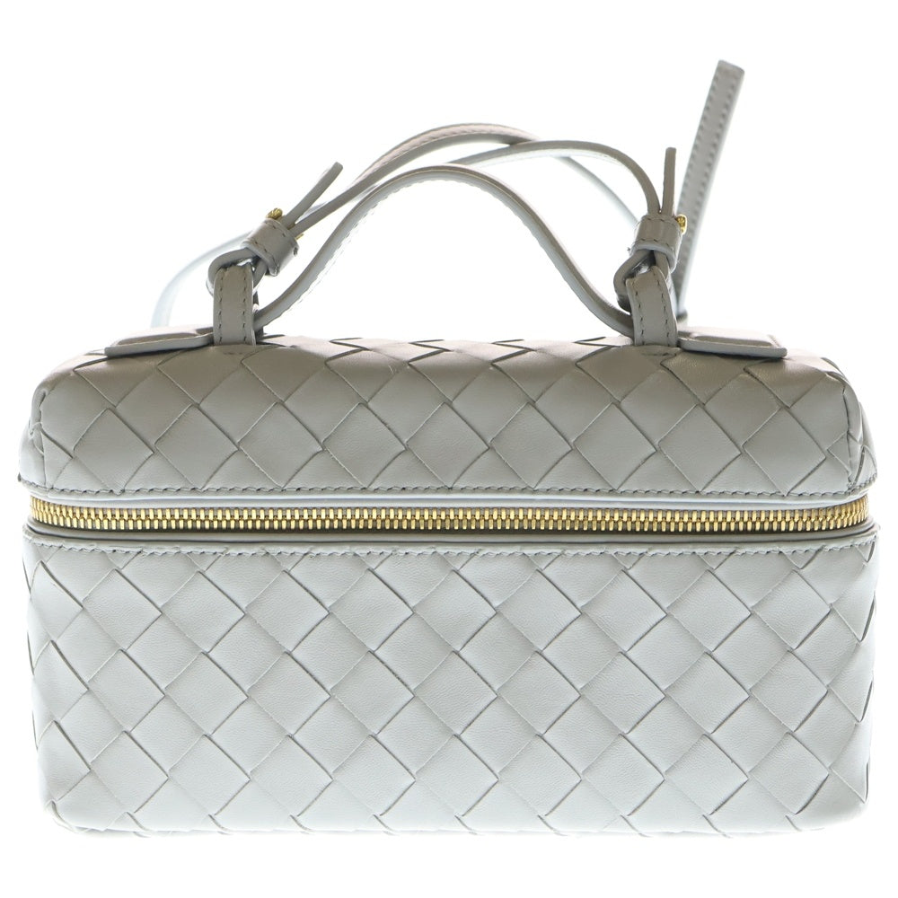 BOTTEGA VENETA(ボッテガヴェネタ) バンバン イントレチャート レザーバニティ ケース ショルダーバッグ グレー レディース