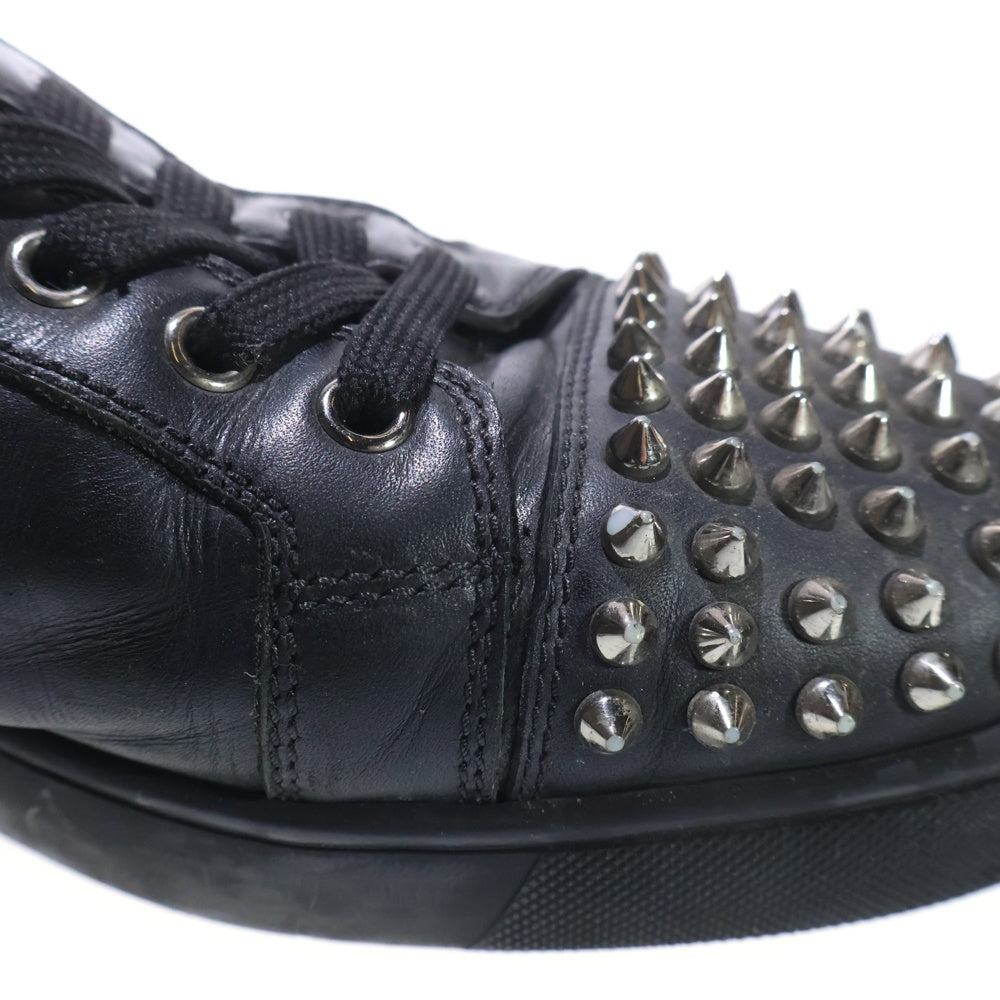 CHRISTIAN LOUBOUTIN(クリスチャンルブタン) Louis Junior Spike ルイジュニアスパイク レザー ローカットスニーカーシューズ ブラック