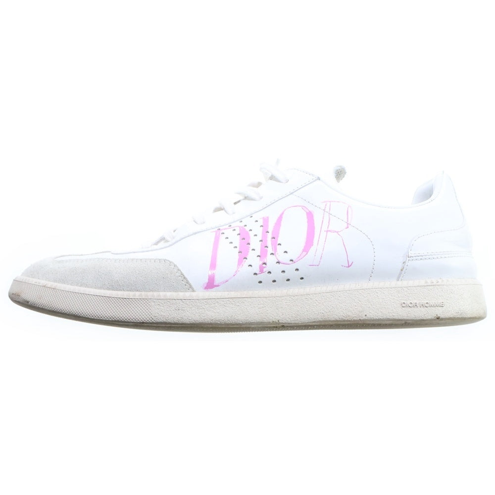 DIOR(ディオール) ×Alex Foxton B01 アレックス フォストン レザーローカットスニーカーシューズ ホワイト